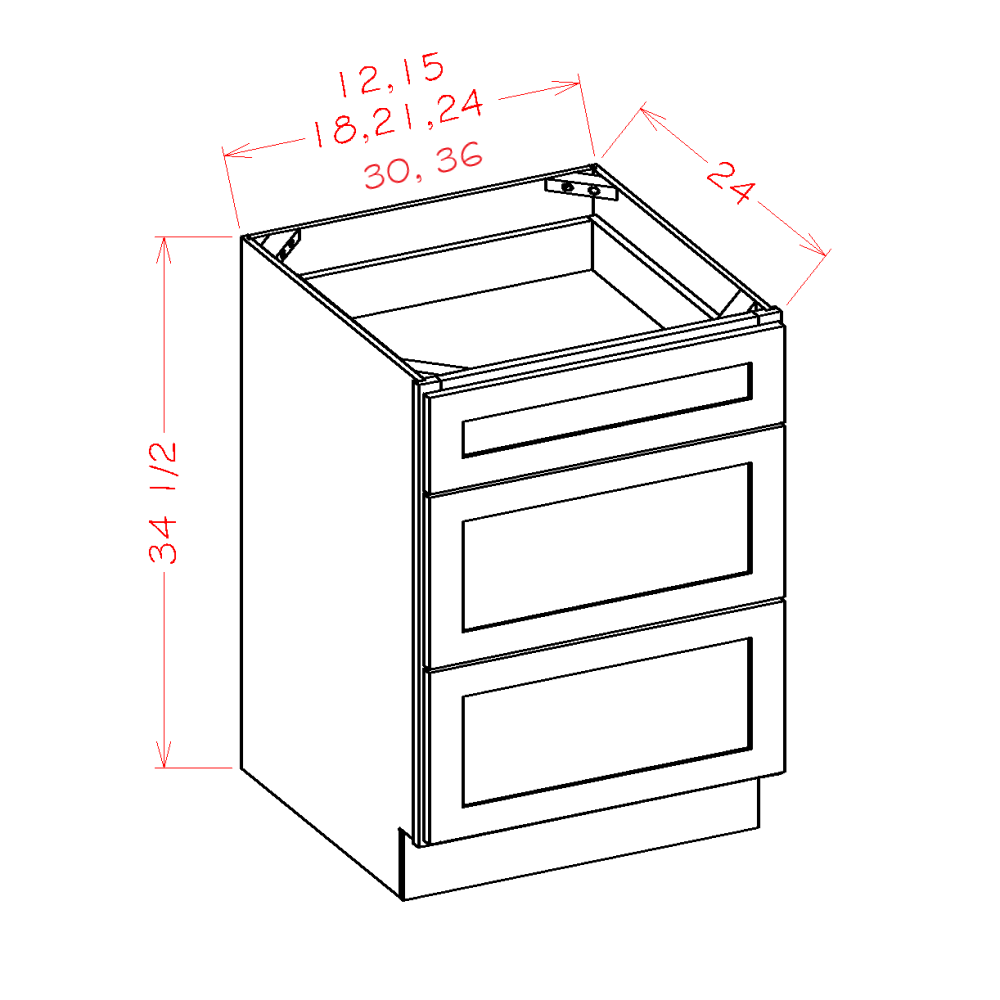 Oxford Sage - Base Cabinets