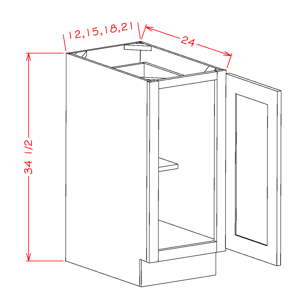 Oxford Sage - Base Cabinets