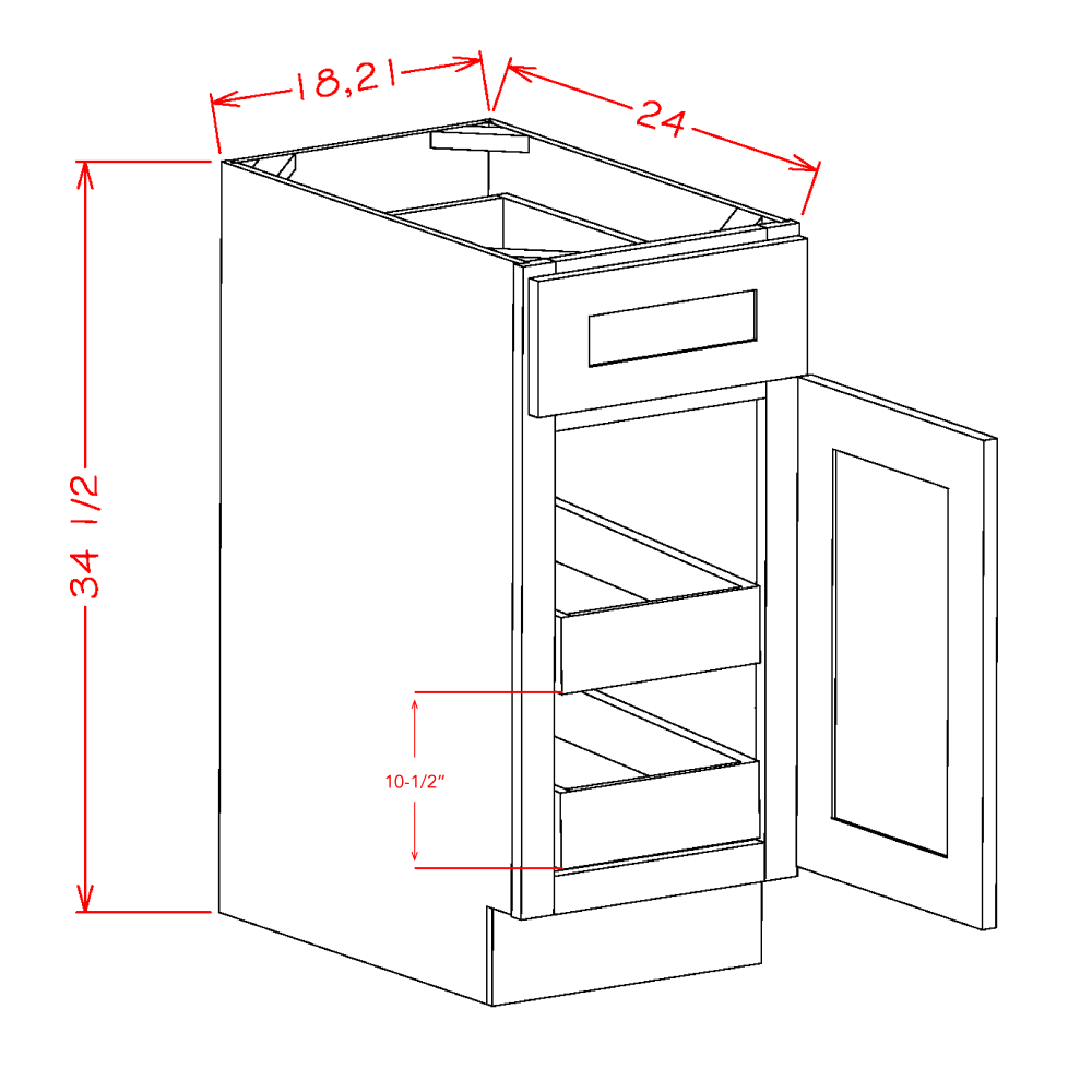 Oxford Sage - Base Cabinets