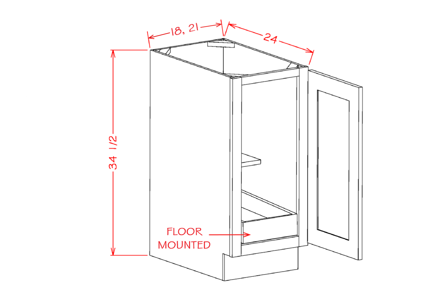 Oxford Sage - Base Cabinets