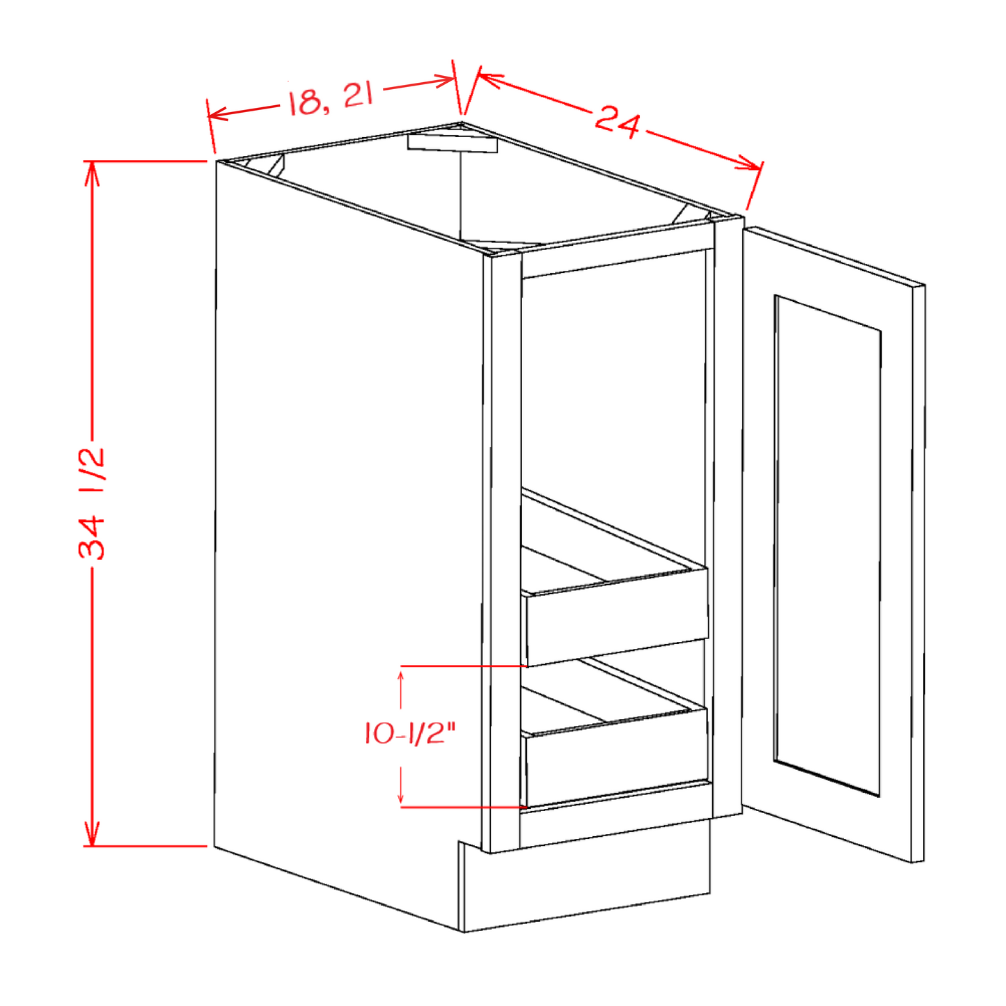 Oxford Sage - Base Cabinets