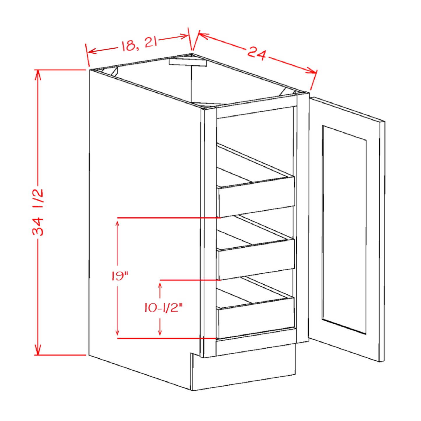 Oxford Sage - Base Cabinets