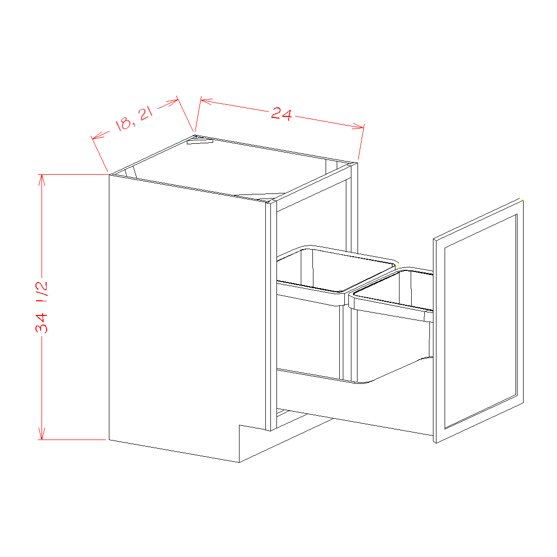 Oxford Sage - Base Cabinets