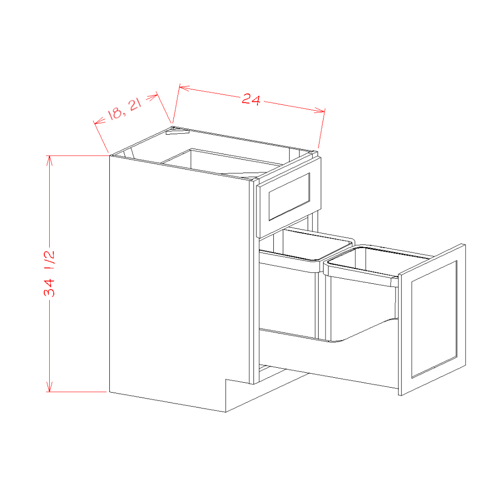 Oxford Sage - Base Cabinets