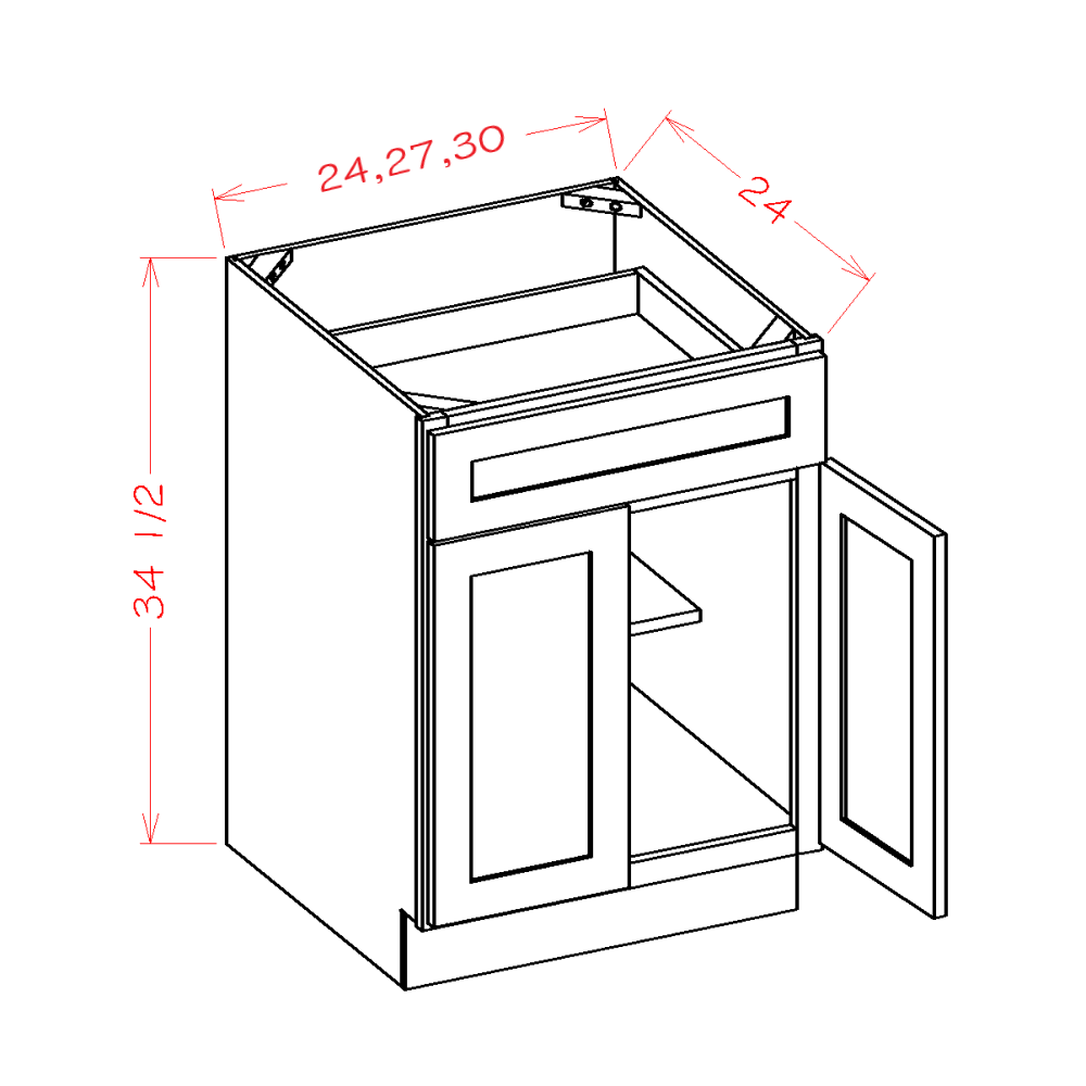 Oxford Sage - Base Cabinets