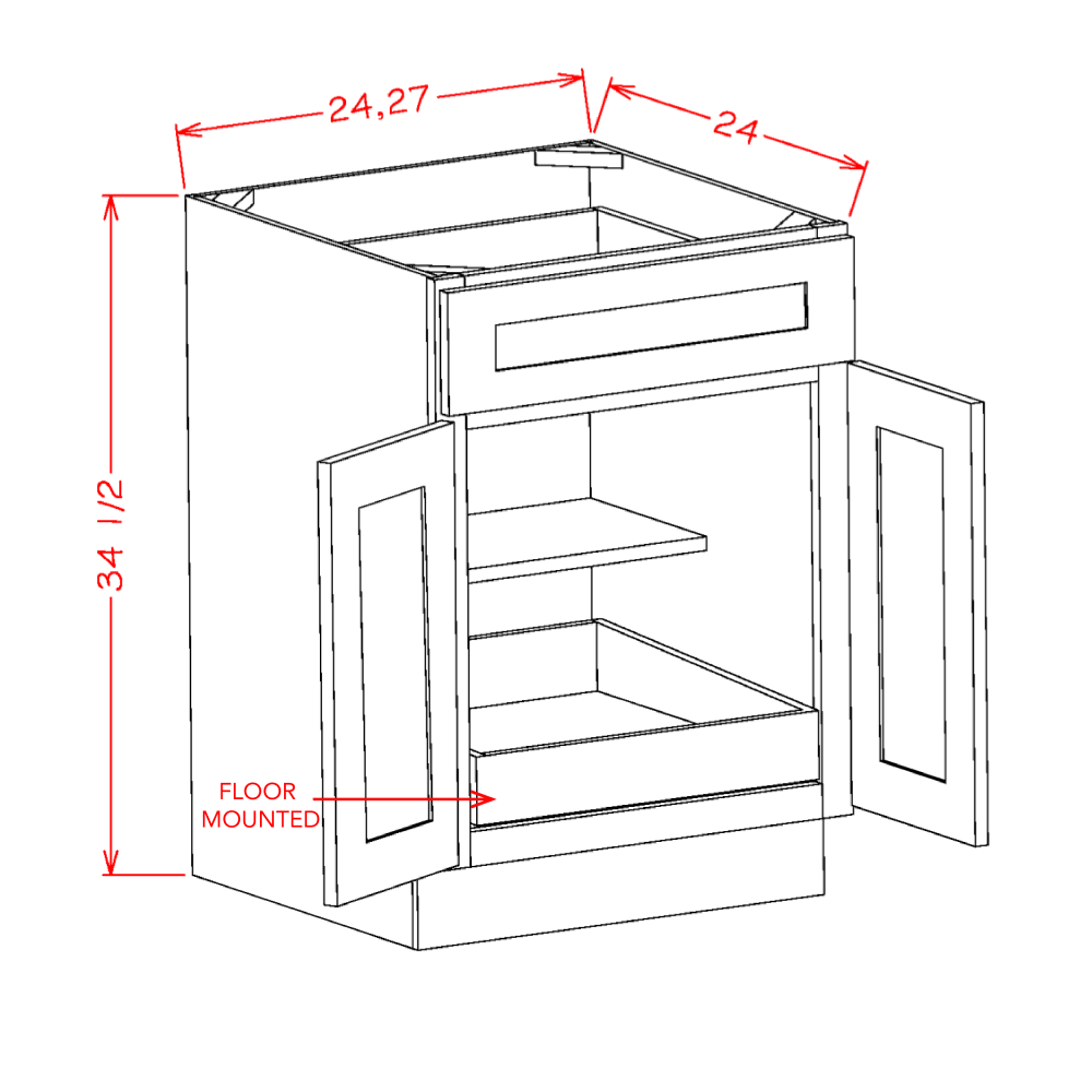 Oxford Sage - Base Cabinets