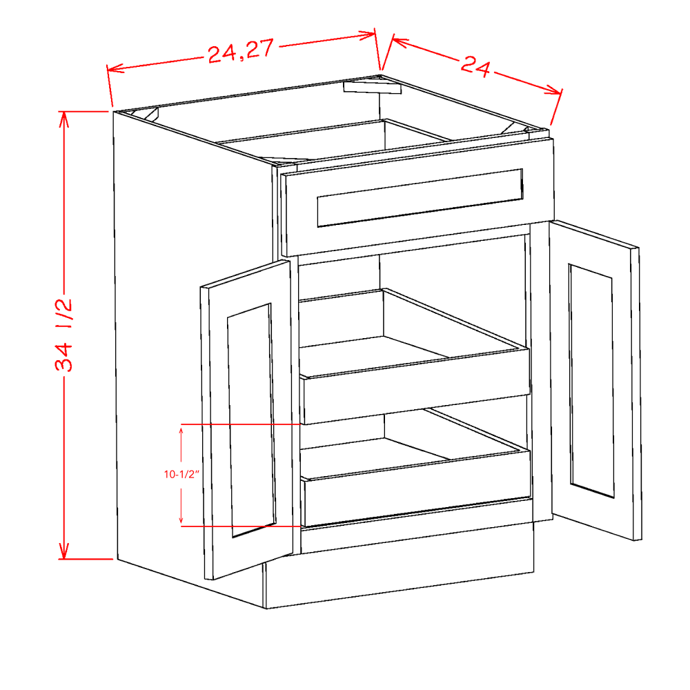 Oxford Sage - Base Cabinets