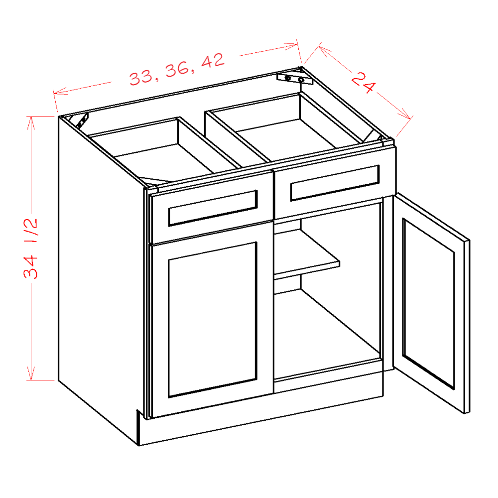 Oxford Sage - Base Cabinets