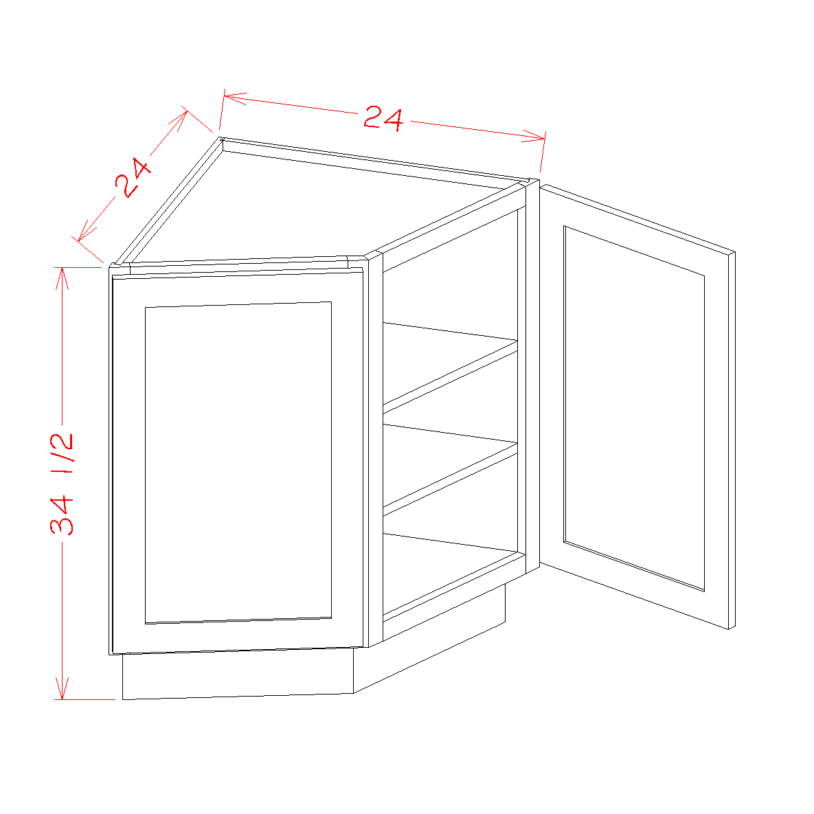 Oxford Sage - Base Cabinets