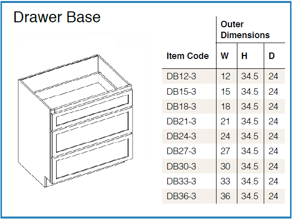 Brooklyn Slate - Base Cabinets