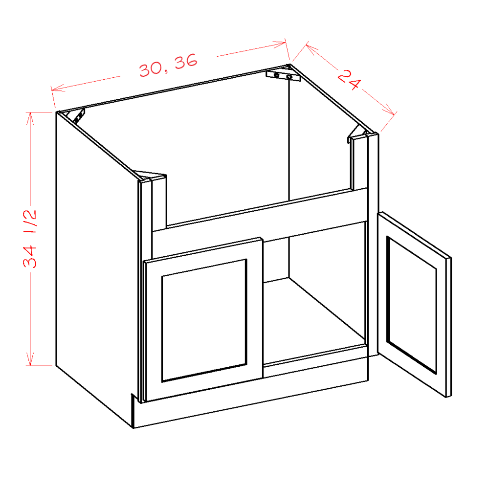 Oxford Sage - Base Cabinets