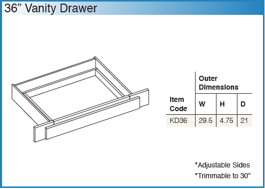 Shaker Designer White - VANITIES (Choose SLAB or 5-PC)