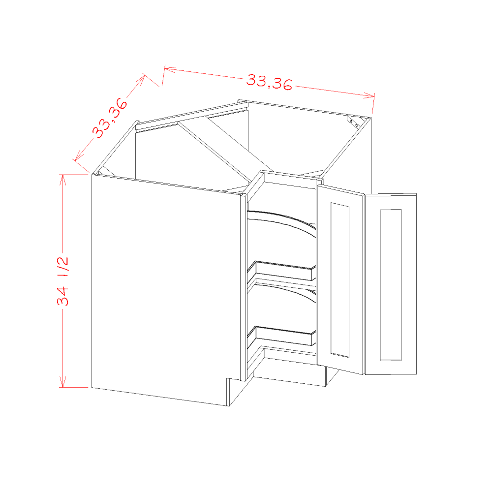 Oxford Sage - Base Cabinets