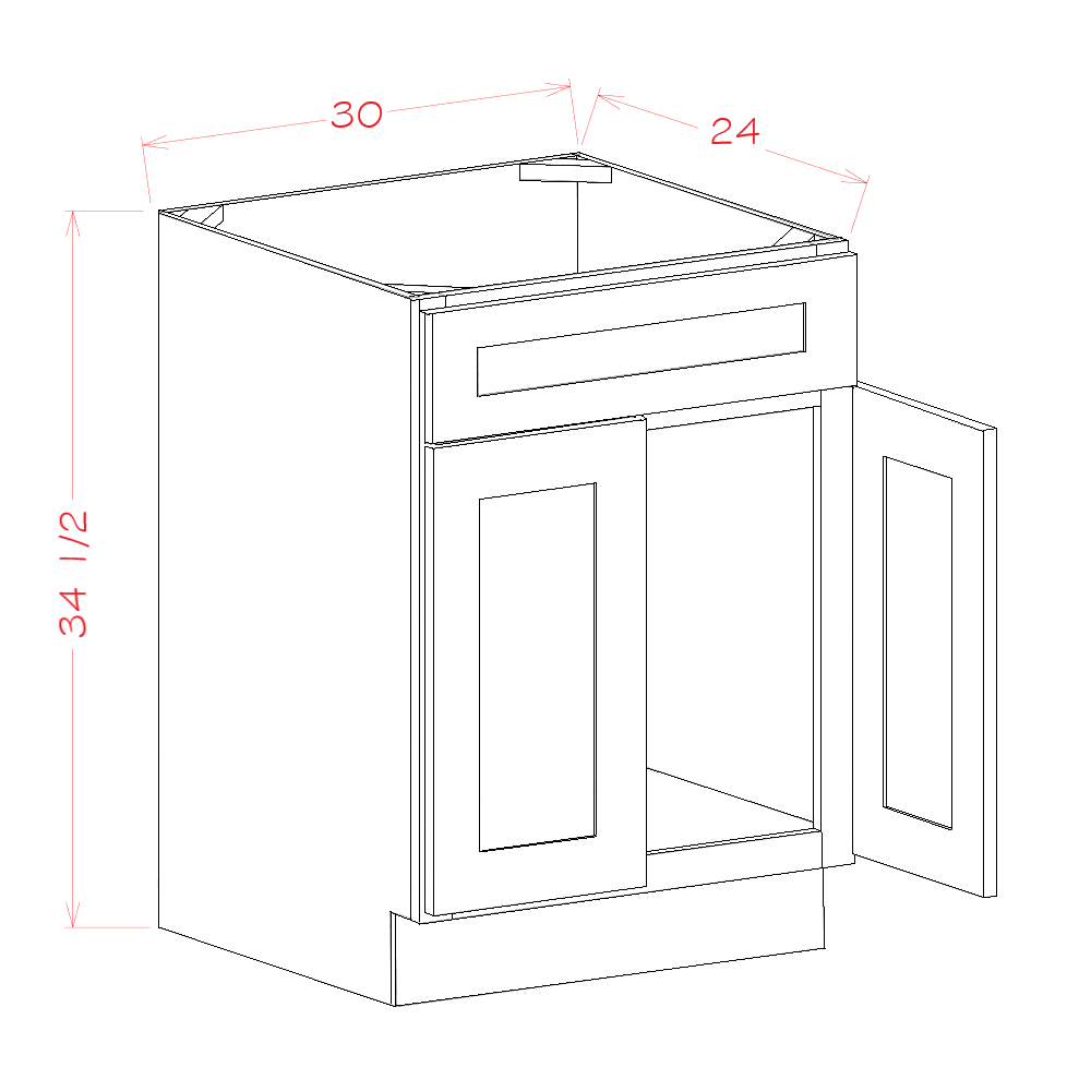 Oxford Sage - Base Cabinets
