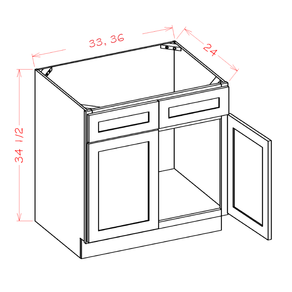 Oxford Sage - Base Cabinets