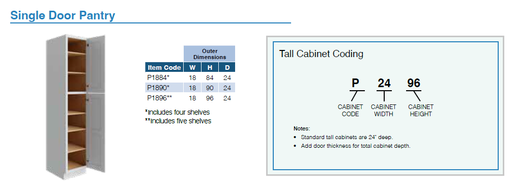 TALL CABINETS (SHAKER SAND)