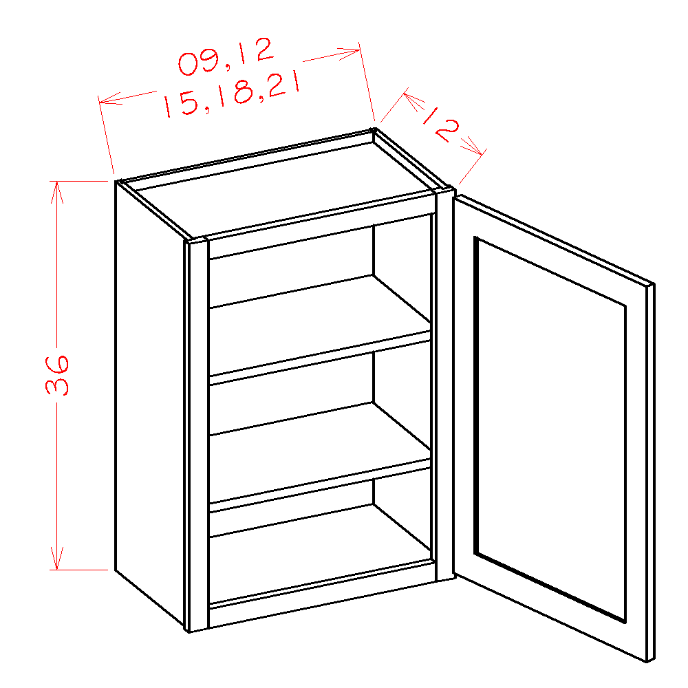 Oxford Sage - Wall Cabinets