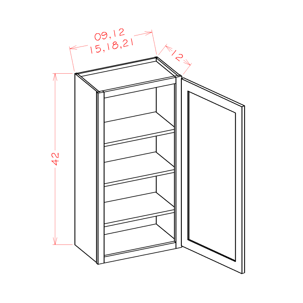 Oxford Sage - Wall Cabinets