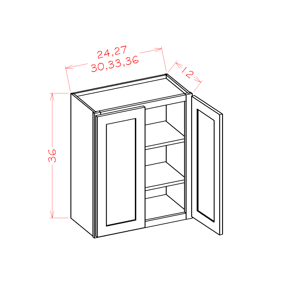 Oxford Sage - Wall Cabinets