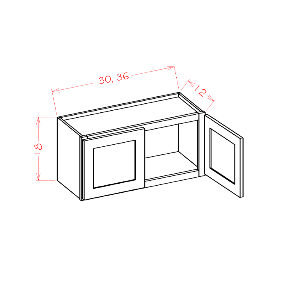 Oxford Sage - Wall Cabinets