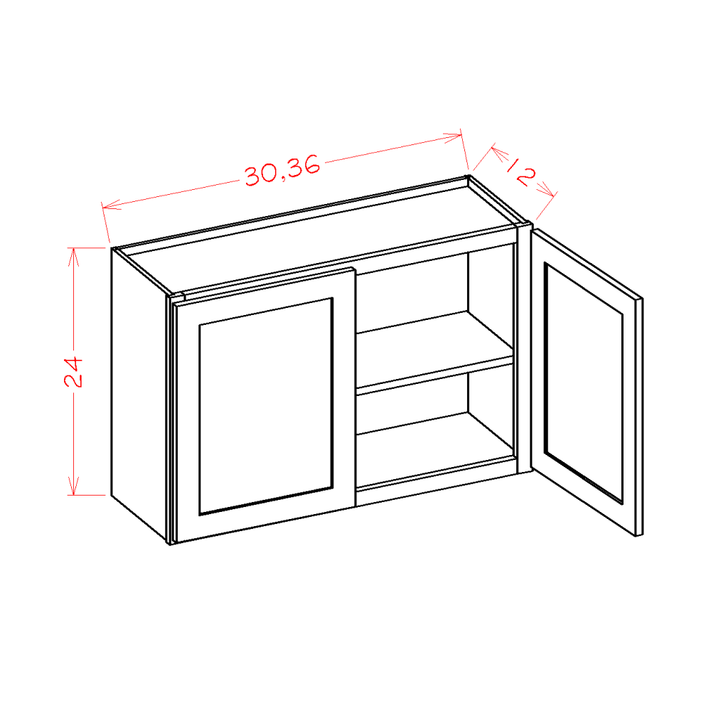 Oxford Sage - Wall Cabinets