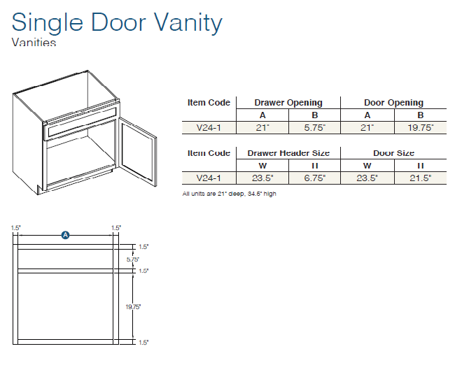 Oslo White - VANITIES