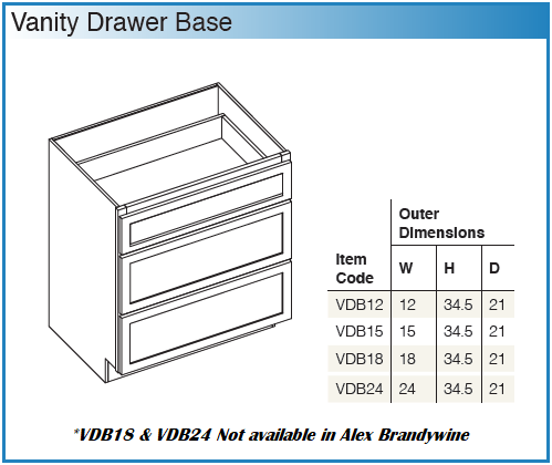 Shaker Sand (SS) - VANITIES