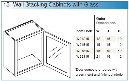 Shaker Designer White - WALL CABINETS