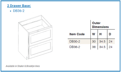 Shaker Kodiak - Base Cabinets