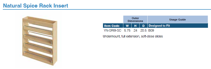 ATTACHMENTS AND INSERTS (WALNUT)