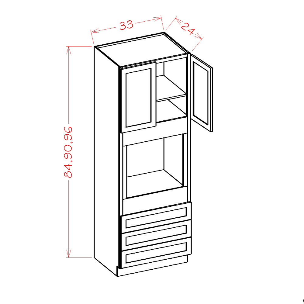 Oxford Sage - Tall Cabinets