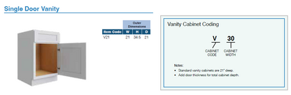 VANITIES (SHKR WALNUT)