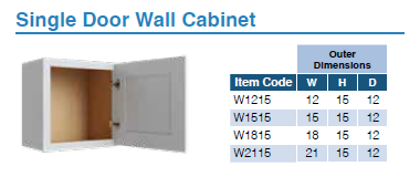WALL CABINETS (OSLO WHT)