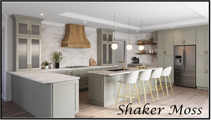Shaker Moss (SM) - Base Cabinets