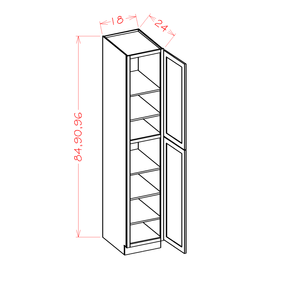 Oxford Sage - Tall Cabinets