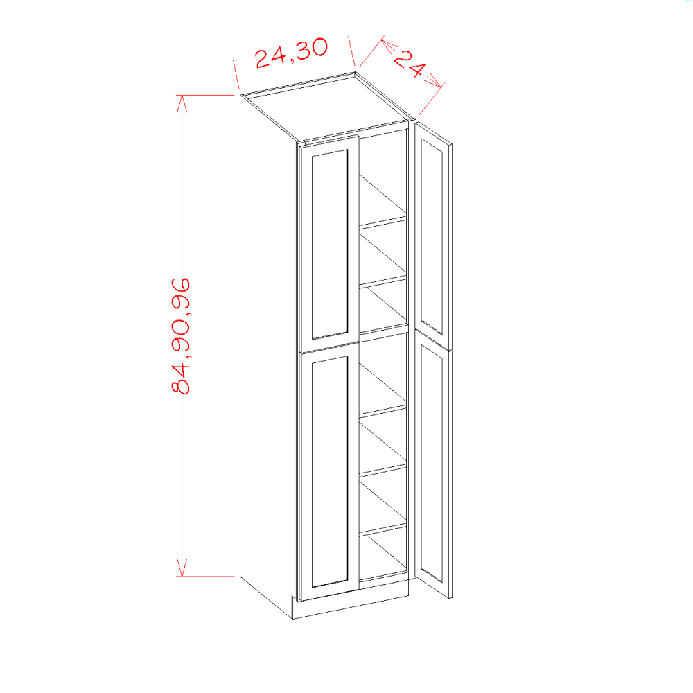 Oxford Sage - Tall Cabinets