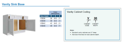 VANITIES (SHKR WALNUT)