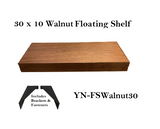 Walnut Floating Shelves