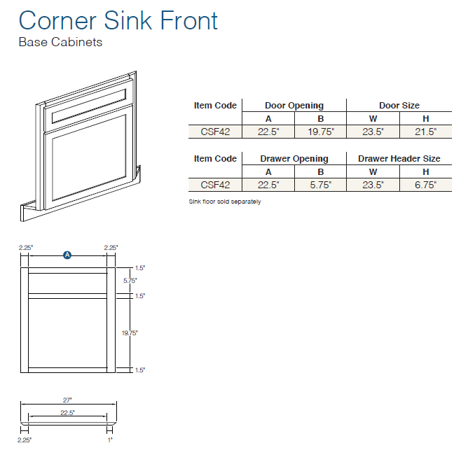 Shaker Sand (SS) - Base Cabinets