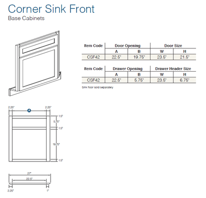 Shaker Sand (SS) - Base Cabinets