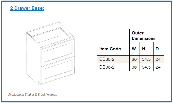 Shaker Sand (SS) - Base Cabinets