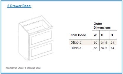 Shaker Sand (SS) - Base Cabinets