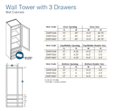 Shaker Sand (SS) - WALL CABINETS