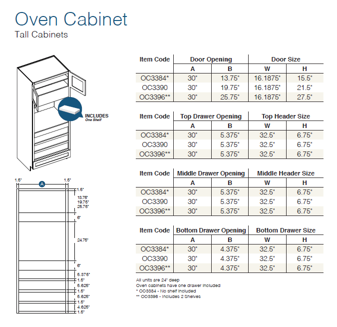 Shaker Sand (SS) - Tall Cabinets