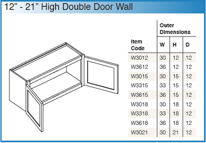 Brooklyn Modern Gray - WALL CABINETS